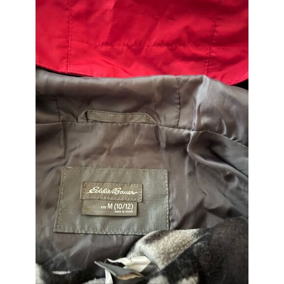 Eddie Bauer Boys 3 In 1 Reversible Jacket Coat Size 10/12 - Picture 5 of 7